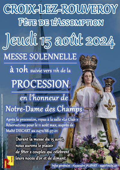 Affiche procession Croix 2024